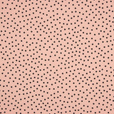 Krepp-Polka-Dots Schwarz 7mm Rosa - Ribes y Casals