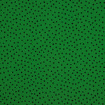 Krepp-Polka-Dots Schwarz 7mm Andalusiengrün - Ribes y Casals