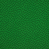 Krepp-Polka-Dots Schwarz 7mm Andalusiengrün - Ribes y Casals