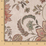 Canvas-Segeltuch mit Paisleymuster in Rosa und Korallenrot - Ribes y Casals