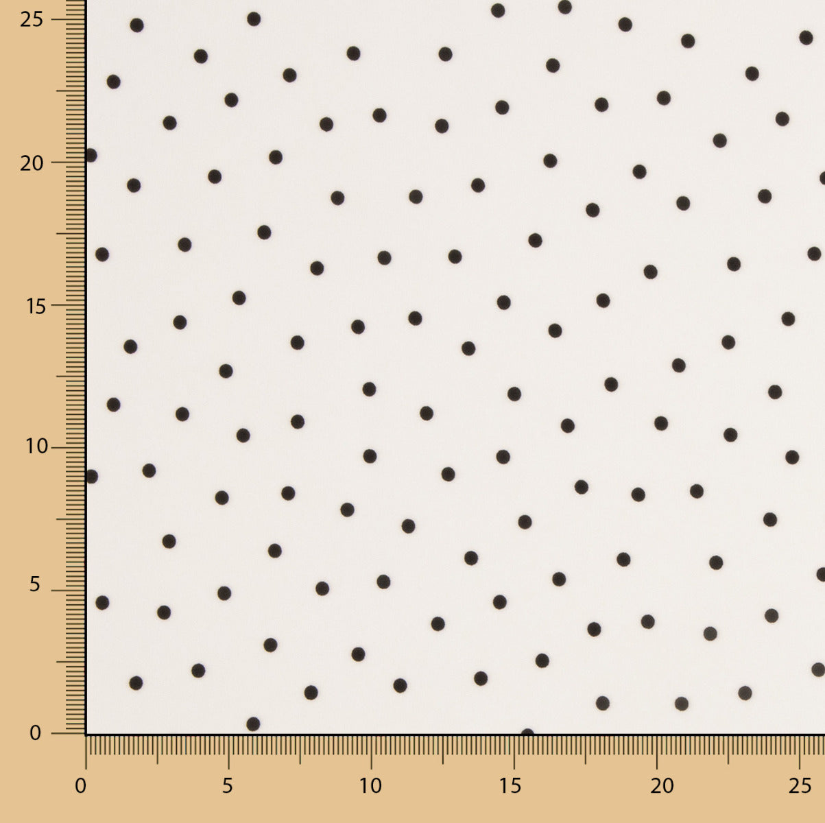 Elastischer Gabardine 0,5cm Polka Dots Weiß - Ribes y Casals