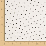 Elastischer Gabardine 0,5cm Polka Dots Weiß - Ribes y Casals