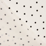 Elastischer Gabardine 0,5cm Polka Dots Weiß - Ribes y Casals