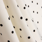 Elastischer Gabardine 0,5cm Polka Dots Weiß - Ribes y Casals