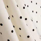 Elastischer Gabardine 0,5cm Polka Dots Weiß - Ribes y Casals