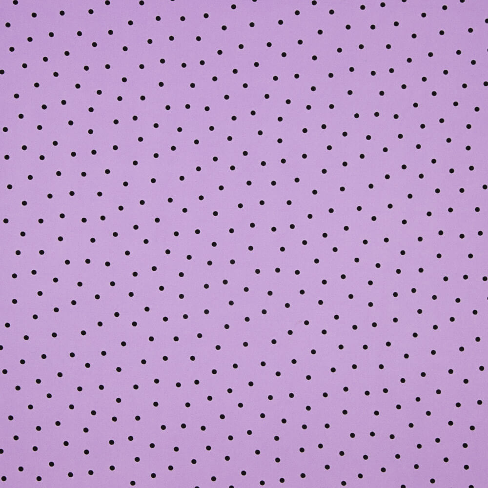 Elastischer Gabardine 0,5cm Mauve Polka Dots - Ribes y Casals