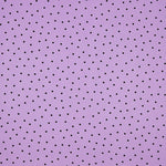 Elastischer Gabardine 0,5cm Mauve Polka Dots - Ribes y Casals