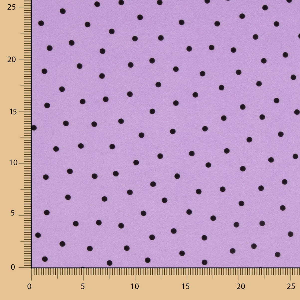 Elastischer Gabardine 0,5cm Mauve Polka Dots - Ribes y Casals
