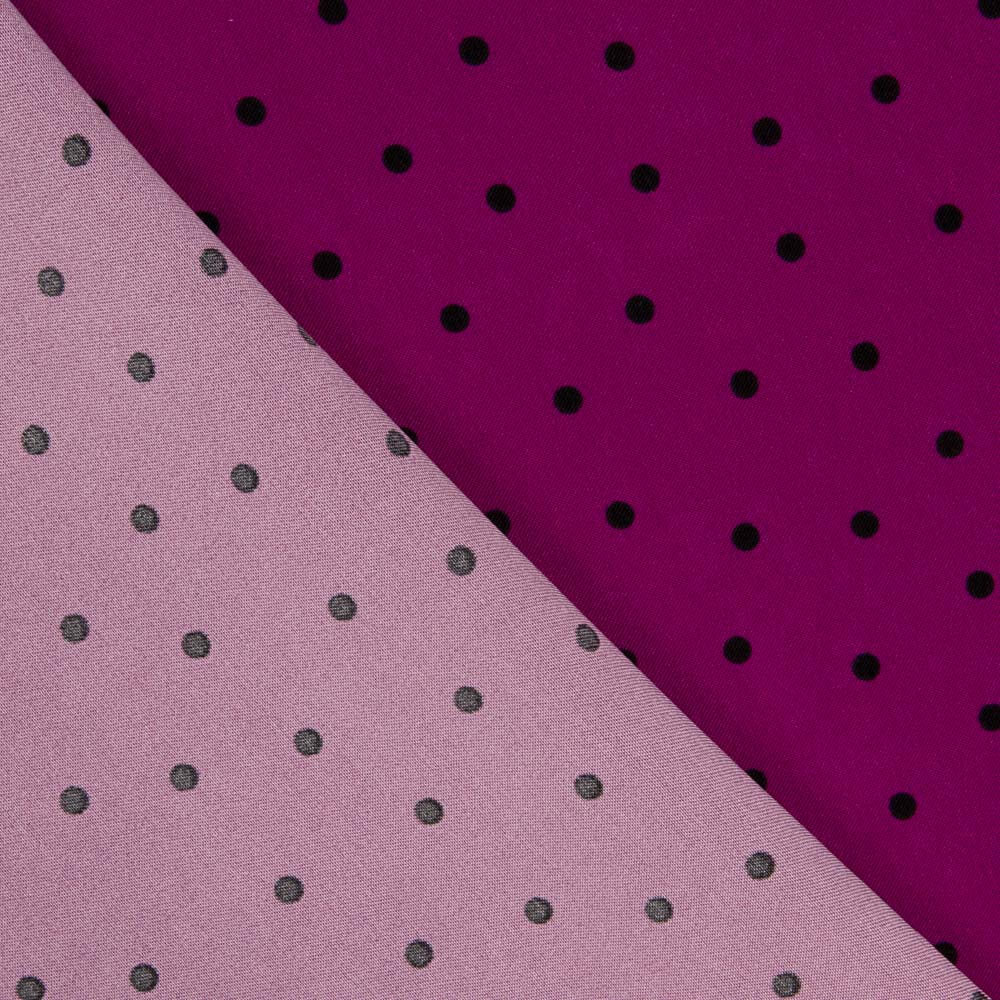 Elastischer Mackintosh 0,5cm Polka Dots Orchidee - Ribes y Casals