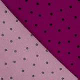Elastischer Mackintosh 0,5cm Polka Dots Orchidee - Ribes y Casals