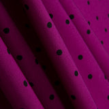 Elastischer Mackintosh 0,5cm Polka Dots Orchidee - Ribes y Casals