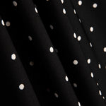 Elastischer Mackintosh 0,5cm Polka Dots Schwarz - Ribes y Casals