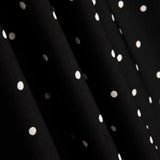 Elastischer Mackintosh 0,5cm Polka Dots Schwarz - Ribes y Casals