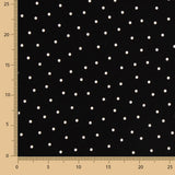Elastischer Mackintosh 0,5cm Polka Dots Schwarz - Ribes y Casals