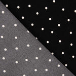 Elastischer Mackintosh 0,5cm Polka Dots Schwarz - Ribes y Casals