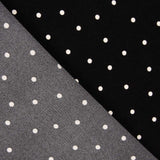 Elastischer Mackintosh 0,5cm Polka Dots Schwarz - Ribes y Casals