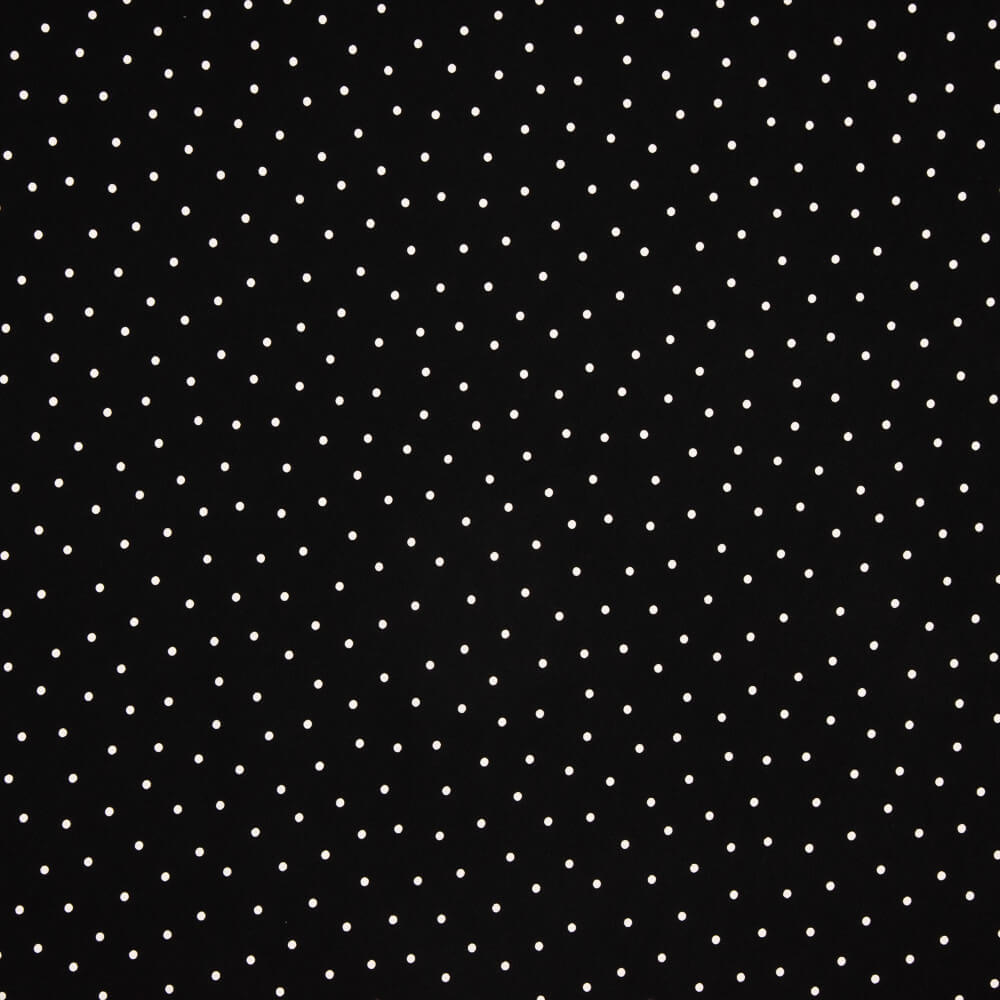Elastischer Mackintosh 0,5cm Polka Dots Schwarz - Ribes y Casals