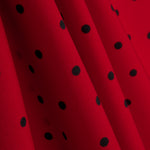 Elastischer Mackintosh 0,5cm Polka Dots Rot - Ribes y Casals