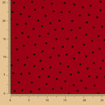 Elastischer Mackintosh 0,5cm Polka Dots Rot - Ribes y Casals