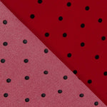 Elastischer Mackintosh 0,5cm Polka Dots Rot - Ribes y Casals