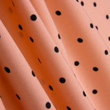 Rosa Polka Dots Elastischer Trenchcoat 0,5cm - Ribes y Casals