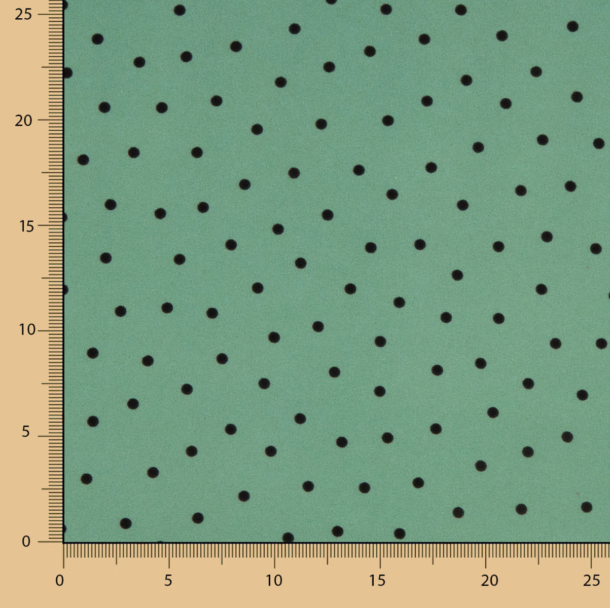 Elastische Gabardine 0,5cm Polka Dots Salbei Grün - Ribes y Casals