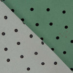Elastische Gabardine 0,5cm Polka Dots Salbei Grün - Ribes y Casals