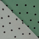 Elastische Gabardine 0,5cm Polka Dots Salbei Grün - Ribes y Casals