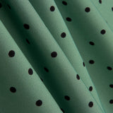 Elastische Gabardine 0,5cm Polka Dots Salbei Grün - Ribes y Casals