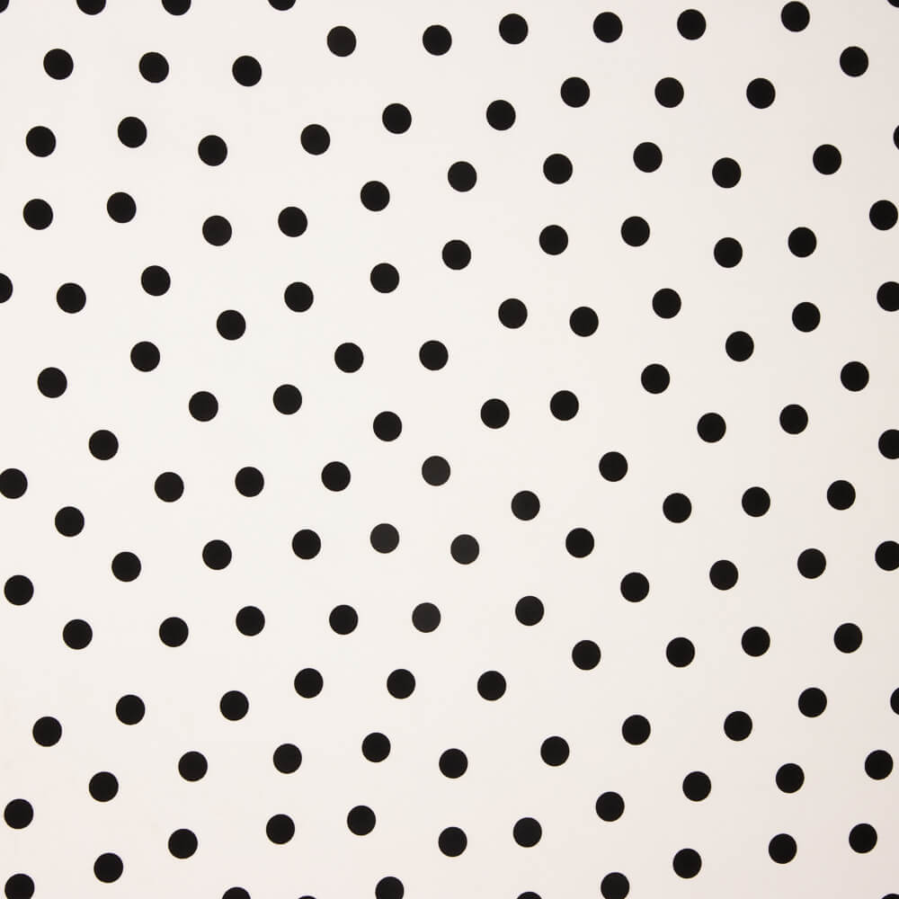 Gabardine Elastisch 2cm Polka Dots Weiß - Ribes y Casals