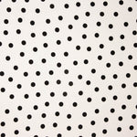 Gabardine Elastisch 2cm Polka Dots Weiß - Ribes y Casals