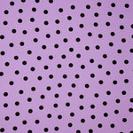 Elastischer Gabardine 2cm Mauve Polka Dots - Ribes y Casals