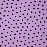 Elastischer Gabardine 2cm Mauve Polka Dots - Ribes y Casals