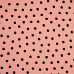 Elastische Gabardine, 2 cm, rosa gepunktet - Ribes y Casals