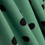 Salbeigrün gepunktet 2cm elastischer Gabardine - Ribes y Casals
