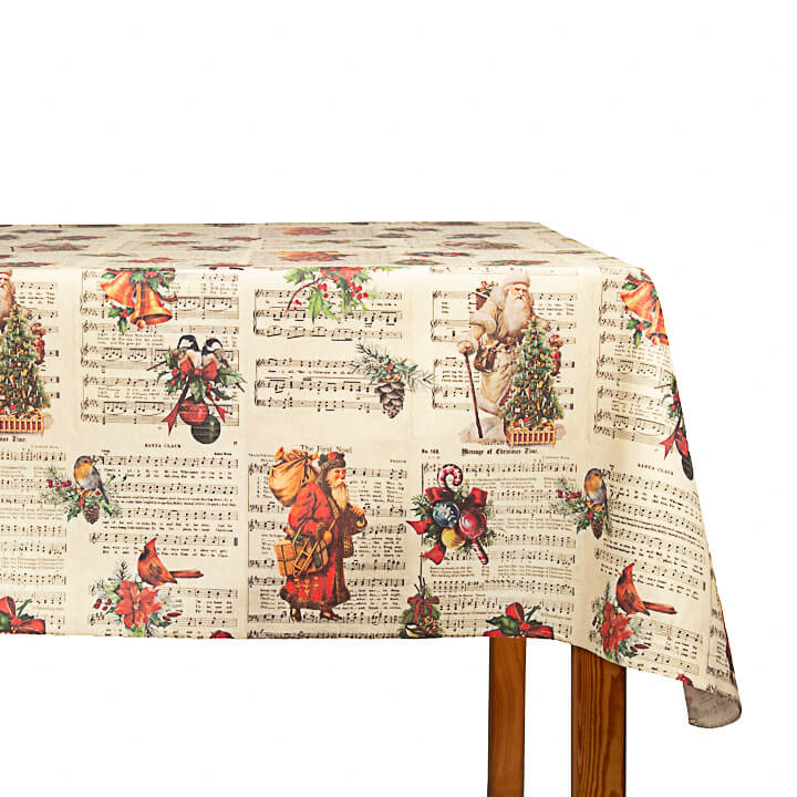 Harzbeschichtet, fleckabweisend, Weihnachten, Vintage-Muster - Ribes y Casals