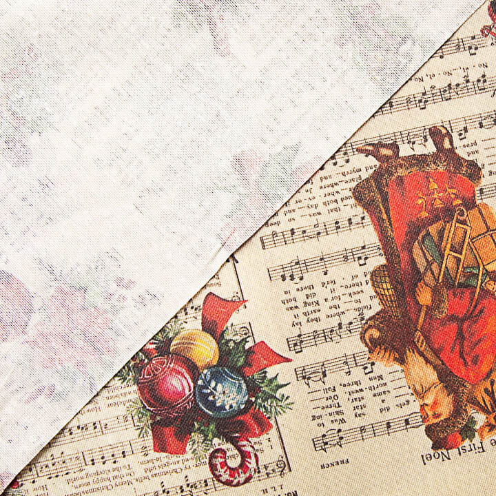 Harzbeschichtet, fleckabweisend, Weihnachten, Vintage-Muster - Ribes y Casals