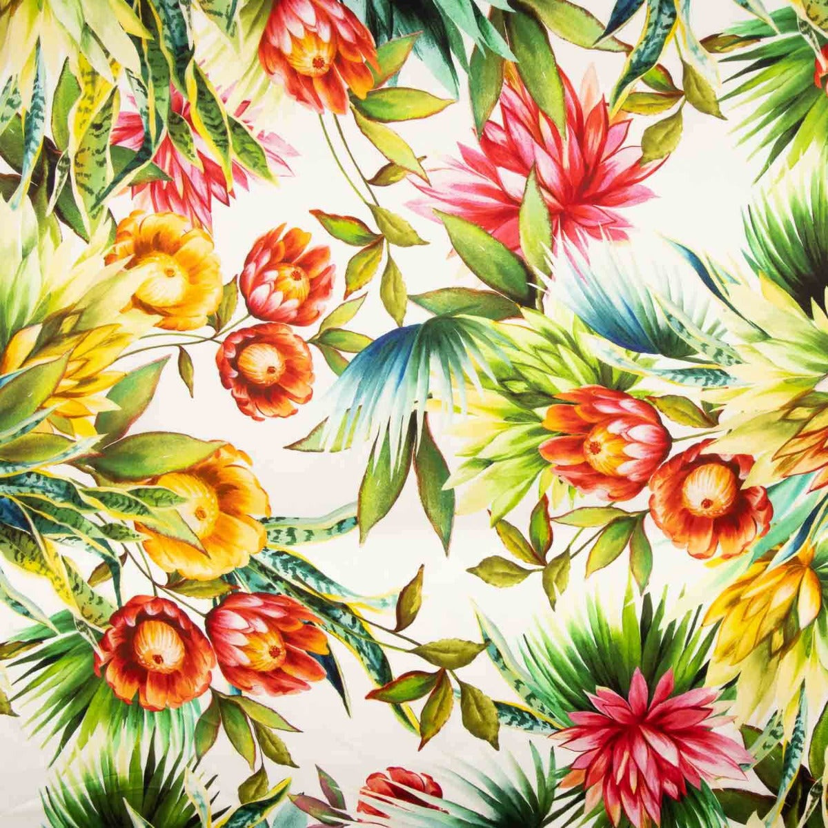 Natürliche Seide Satin Tropic Wave - Ribes y Casals