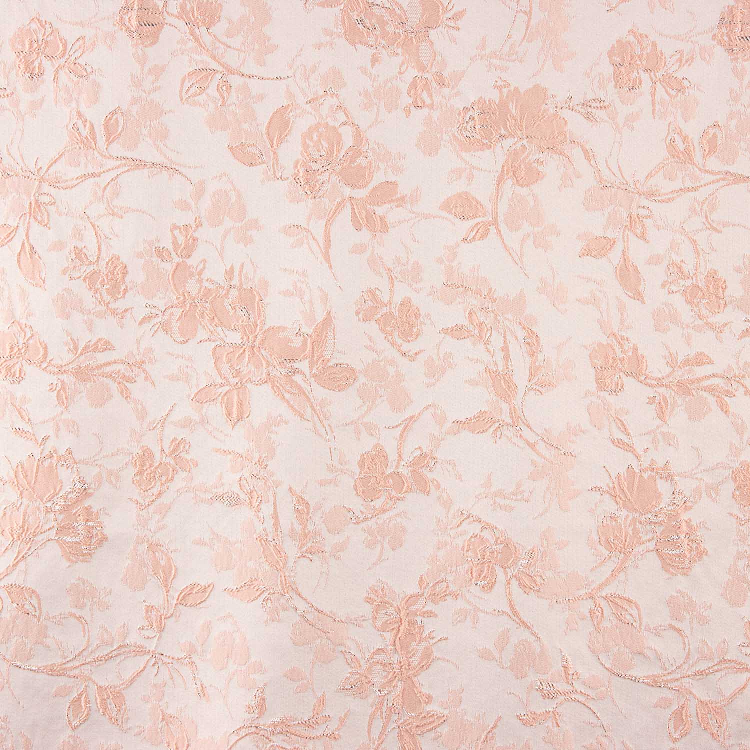 Reststück Brokat mit Blumenmuster in zartem Rosa – verschiedene Maße x Breite 140 cm - Ribes y Casals