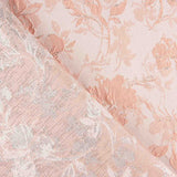 Reststück Brokat mit Blumenmuster in zartem Rosa – verschiedene Maße x Breite 140 cm - Ribes y Casals