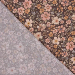 Baumwollstoff „Wilder Garten“, braun - Ribes y Casals