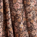 Baumwollstoff „Wilder Garten“, braun - Ribes y Casals
