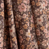 Baumwollstoff „Wilder Garten“, braun - Ribes y Casals