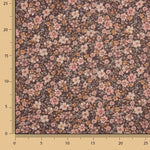 Baumwollstoff „Wilder Garten“, braun - Ribes y Casals