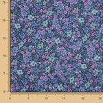 Baumwollstoff „Wilder Garten“ Blau - Ribes y Casals