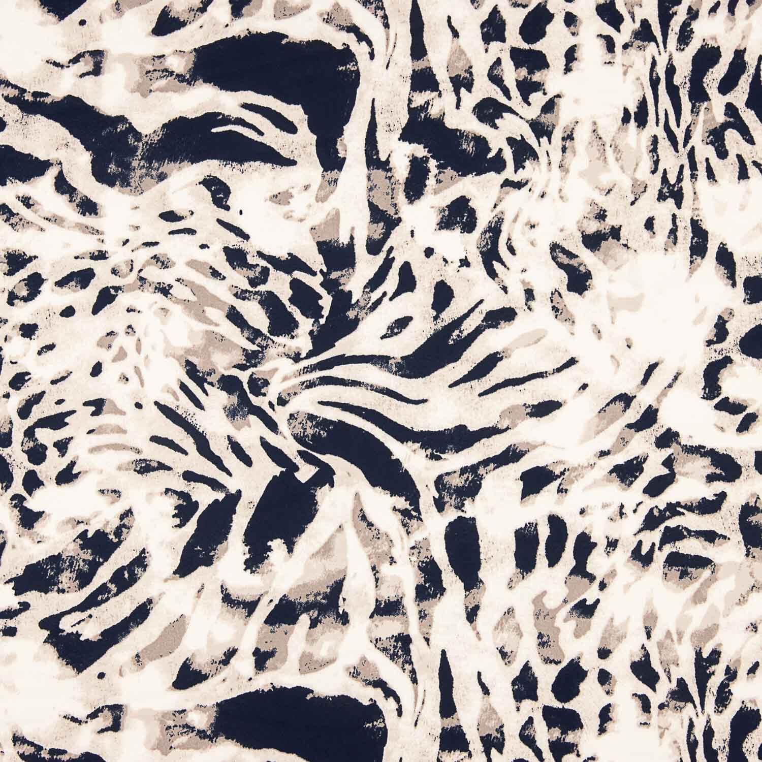 Satin Duchesse Animal Print Gebrochenes Weiß - Ribes y Casals