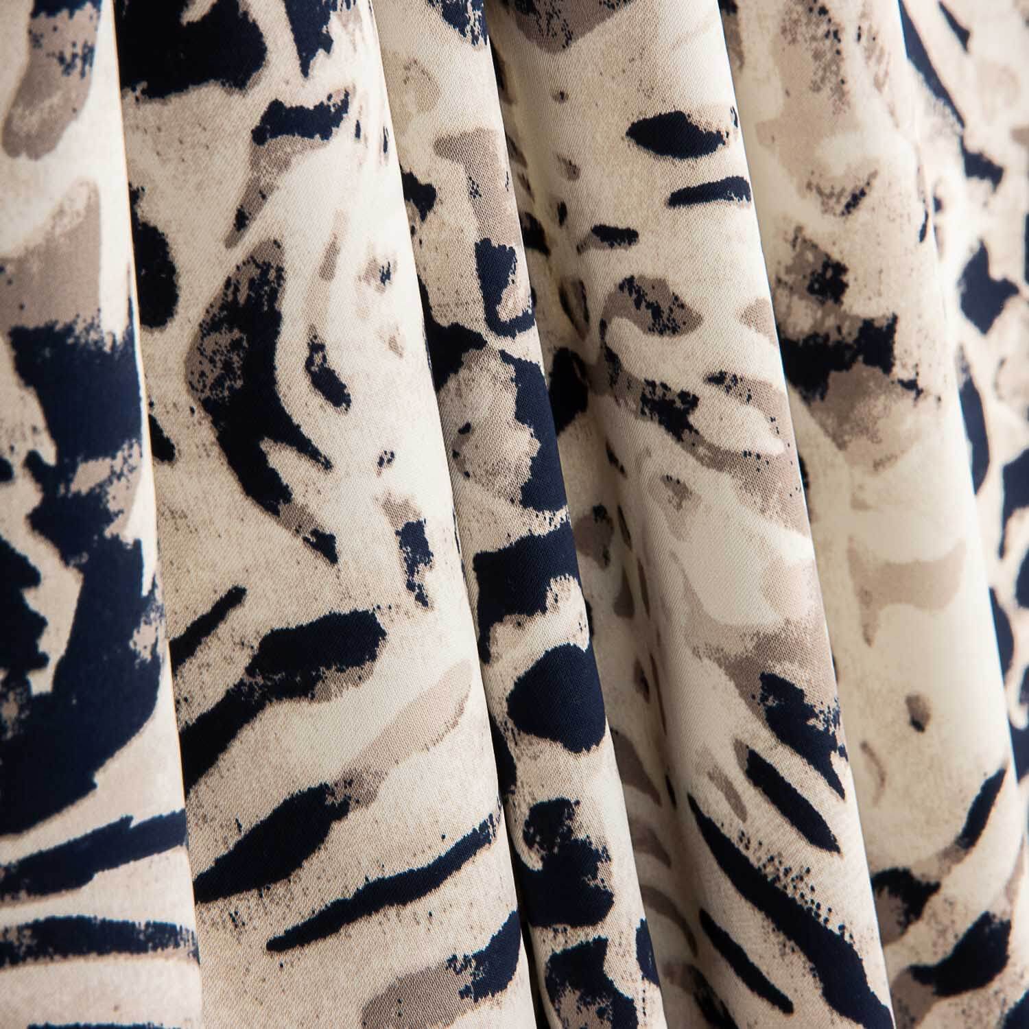 Satin Duchesse Animal Print Gebrochenes Weiß - Ribes y Casals