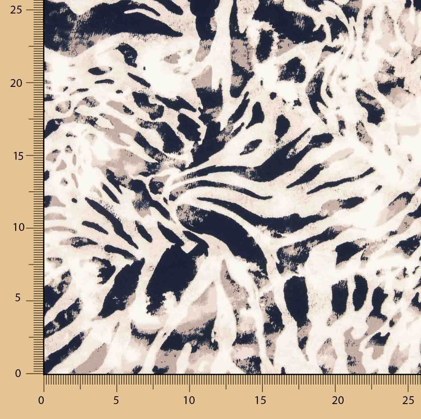 Satin Duchesse Animal Print Gebrochenes Weiß - Ribes y Casals