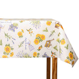 Tischtuch aus Harz Sonnenblumen und Lavendel Beige - Ribes y Casals