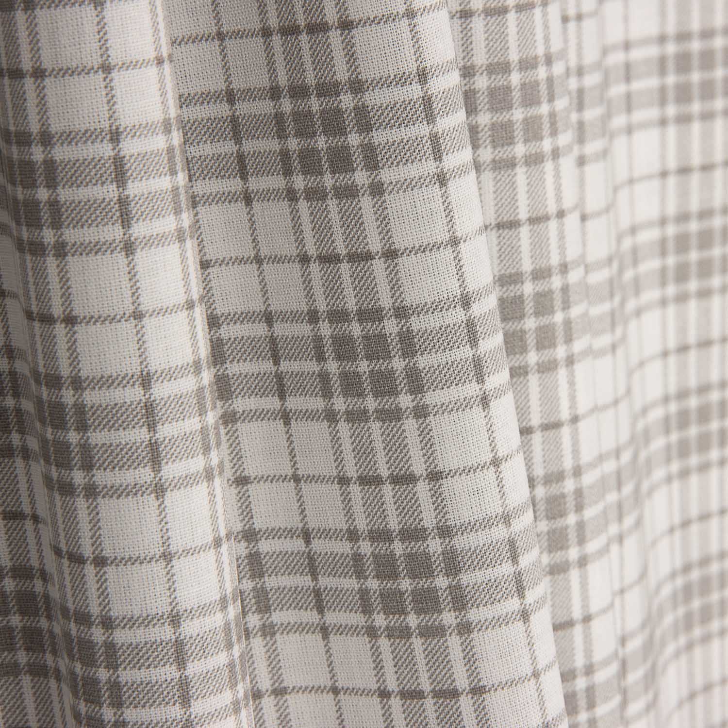 Bettlaken aus 100 % Baumwolle, beige mit Karos, 200 Fadenzahl - Ribes y Casals